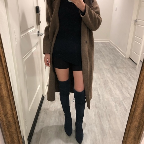 Stuart Weitzman over the knee thighland navy blue boots 6.5 - Picture 2 of 10
